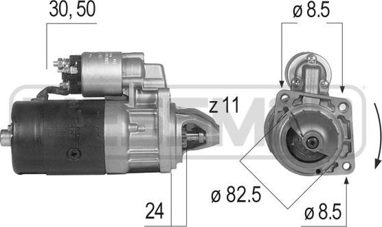 ERA 220080A - Motorino d'avviamento autozon.pro