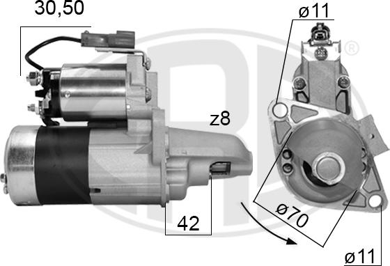 ERA 220088A - Motorino d'avviamento autozon.pro