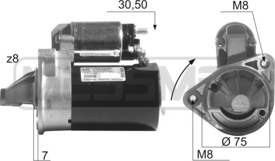 ERA 220036 - Motorino d'avviamento autozon.pro