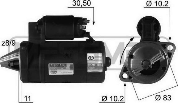 ERA 220071R - Motorino d'avviamento autozon.pro