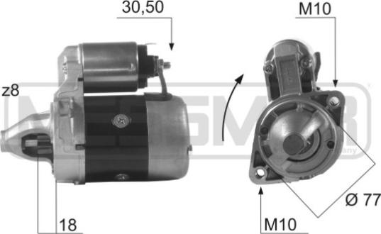 ERA 220078R - Motorino d'avviamento autozon.pro