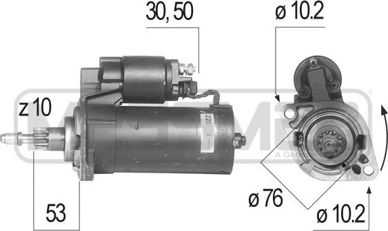 ERA 220144R - Motorino d'avviamento autozon.pro