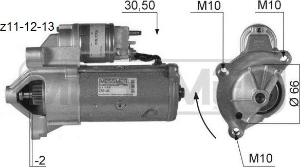 ERA 220148 - Motorino d'avviamento autozon.pro