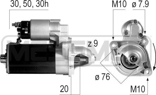 ERA 220147 - Motorino d'avviamento autozon.pro