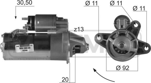 ERA 220164 - Motorino d'avviamento autozon.pro