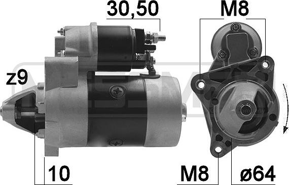 ERA 220166 - Motorino d'avviamento autozon.pro