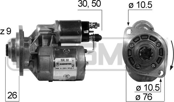 ERA 220160A - Motorino d'avviamento autozon.pro