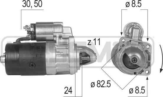 ERA 220106R - Motorino d'avviamento autozon.pro