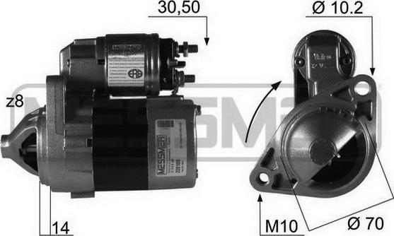 ERA 220100R - Motorino d'avviamento autozon.pro