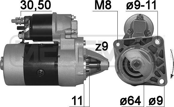 ERA 220182R - Motorino d'avviamento autozon.pro