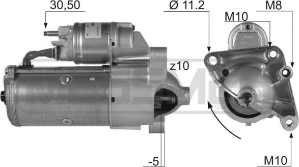 ERA 220136 - Motorino d'avviamento autozon.pro