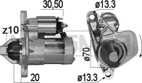 ERA 220847 - Motorino d'avviamento autozon.pro