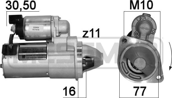 ERA 220850 - Motorino d'avviamento autozon.pro