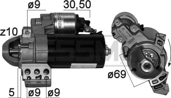 ERA 220869 - Motorino d'avviamento autozon.pro