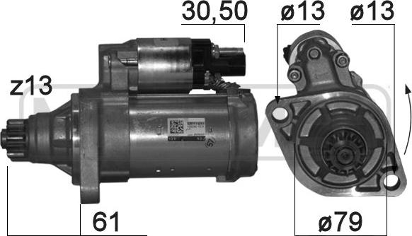 ERA 220864 - Motorino d'avviamento autozon.pro