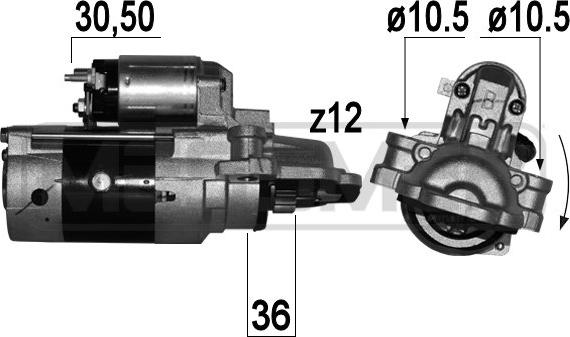 ERA 220866 - Motorino d'avviamento autozon.pro