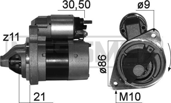 ERA 220839 - Motorino d'avviamento autozon.pro