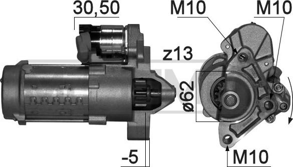 ERA 220835 - Motorino d'avviamento autozon.pro