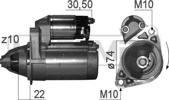 ERA 220829 - Motorino d'avviamento autozon.pro