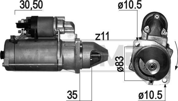 ERA 220820 - Motorino d'avviamento autozon.pro