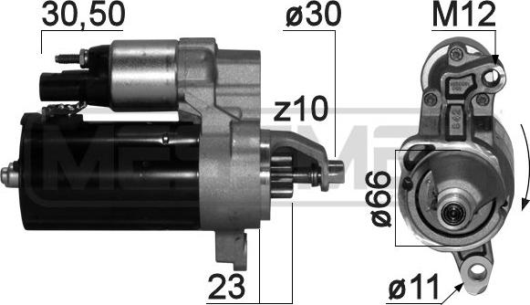 ERA 220876 - Motorino d'avviamento autozon.pro