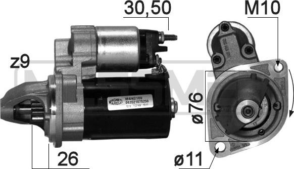 ERA 220871 - Motorino d'avviamento autozon.pro