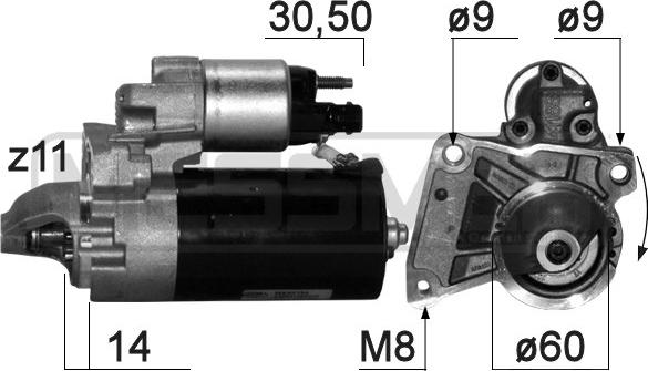 ERA 220873 - Motorino d'avviamento autozon.pro