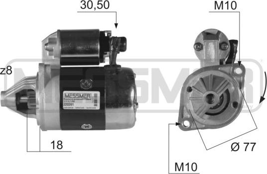 ERA 220391 - Motorino d'avviamento autozon.pro