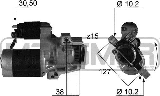 ERA 220340 - Motorino d'avviamento autozon.pro