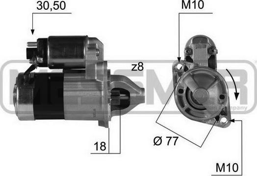 ERA 220384 - Motorino d'avviamento autozon.pro