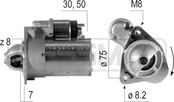 ERA 220386 - Motorino d'avviamento autozon.pro