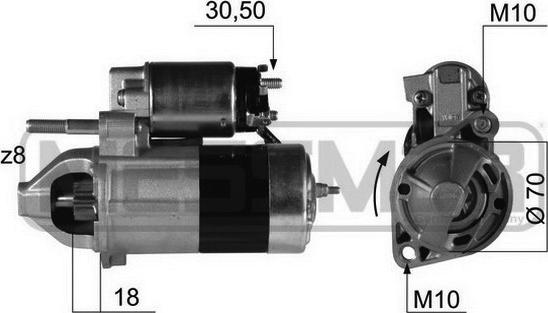 ERA 220380 - Motorino d'avviamento autozon.pro