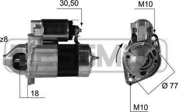 ERA 220381 - Motorino d'avviamento autozon.pro