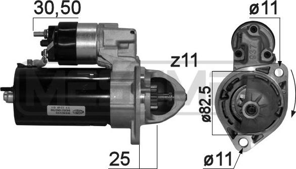 ERA 220333 - Motorino d'avviamento autozon.pro