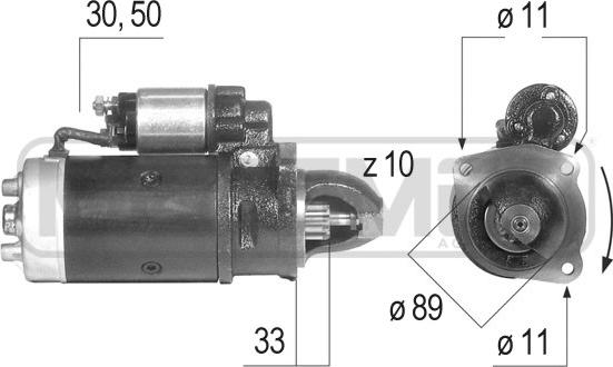 ERA 220280R - Motorino d'avviamento autozon.pro