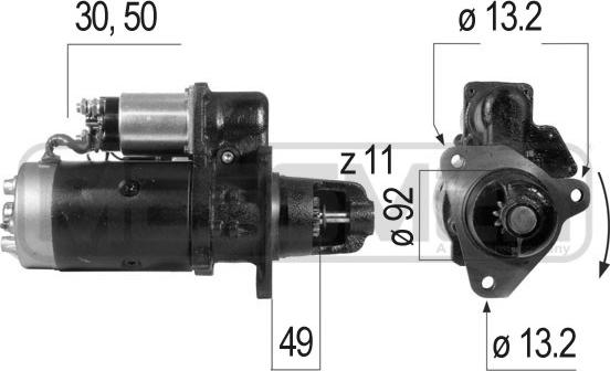 ERA 220288R - Motorino d'avviamento autozon.pro