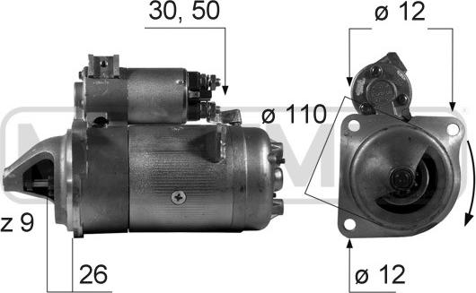 ERA 220282 - Motorino d'avviamento autozon.pro