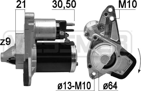 ERA 220790 - Motorino d'avviamento autozon.pro