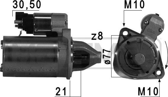 ERA 220 744 - Motorino d'avviamento autozon.pro