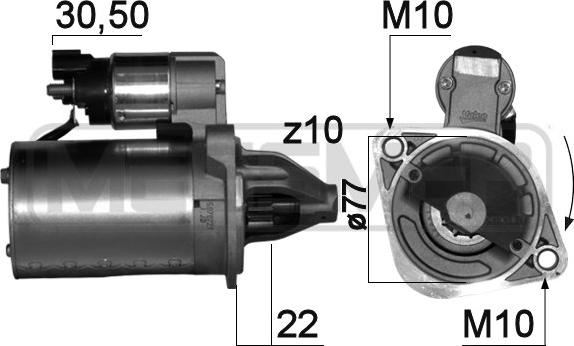 ERA 220745 - Motorino d'avviamento autozon.pro