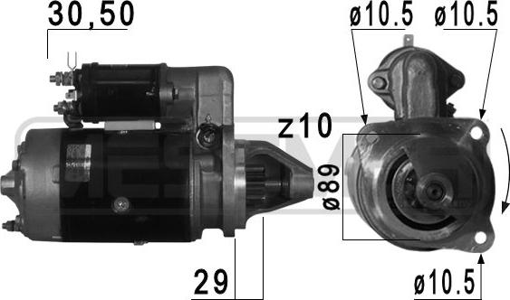 ERA 220741 - Motorino d'avviamento autozon.pro