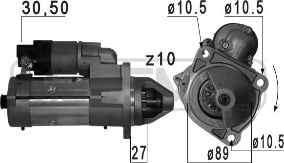 ERA 220752 - Motorino d'avviamento autozon.pro