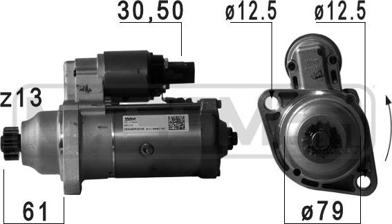 ERA 220757 - Motorino d'avviamento autozon.pro