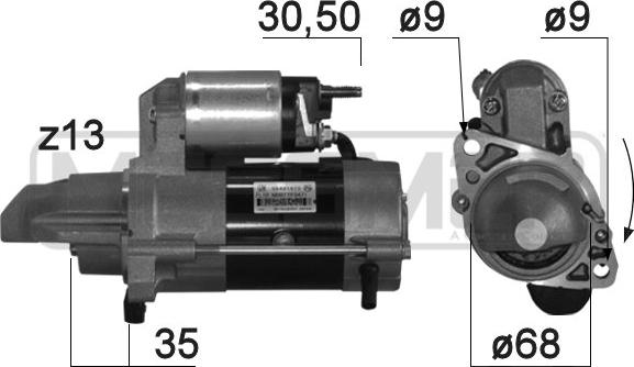 ERA 220769 - Motorino d'avviamento autozon.pro