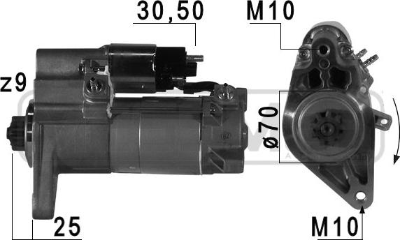 ERA 220765 - Motorino d'avviamento autozon.pro