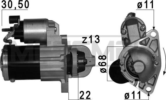 ERA 220 766 - Motorino d'avviamento autozon.pro