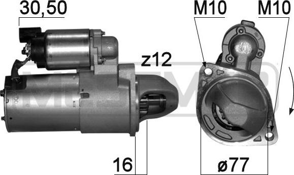 ERA 220761 - Motorino d'avviamento autozon.pro