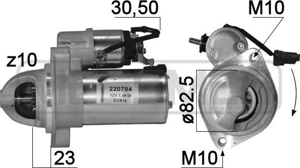 ERA 220784 - Motorino d'avviamento autozon.pro