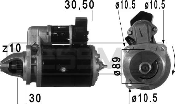 ERA 220739 - Motorino d'avviamento autozon.pro