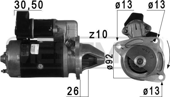 ERA 220738 - Motorino d'avviamento autozon.pro